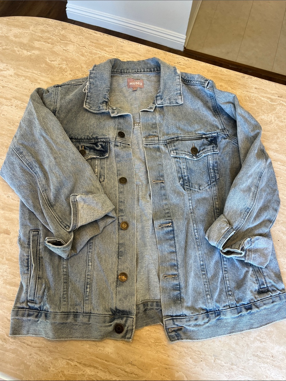 Show Me Your Mumu Bride Light Wash Denim Jacket - Women